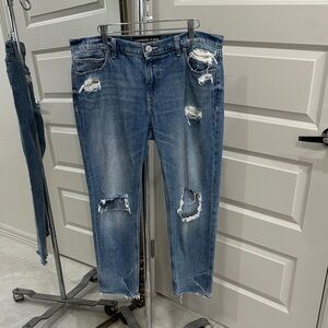 Express Girlfriend Jeans Distressed Jeans Size 10 EUC